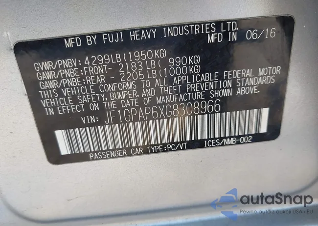 JF1GPAP6XG8308966: 44012766