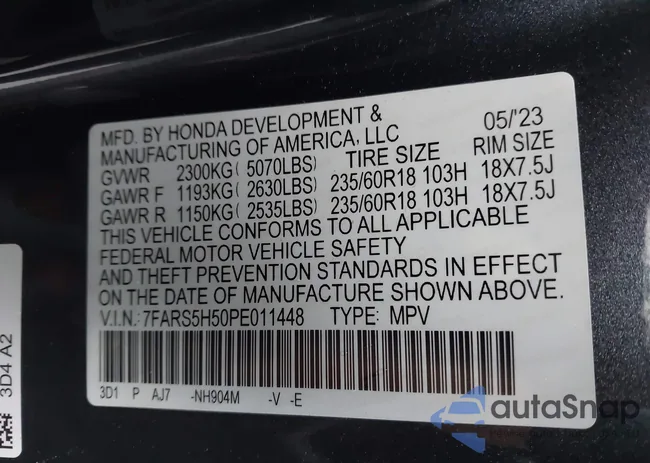 7FARS5H50PE011448: 44012963