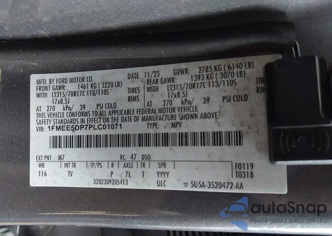 1FMEE5DP7PLC01071: 44013017