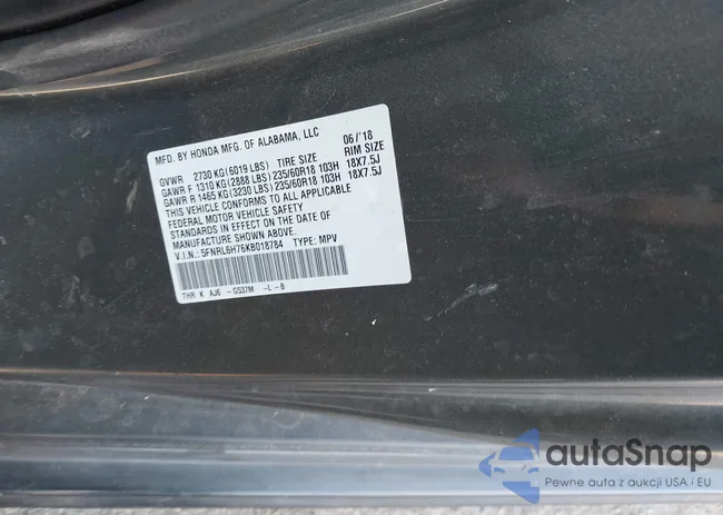 5FNRL6H76KB018784: 44013046