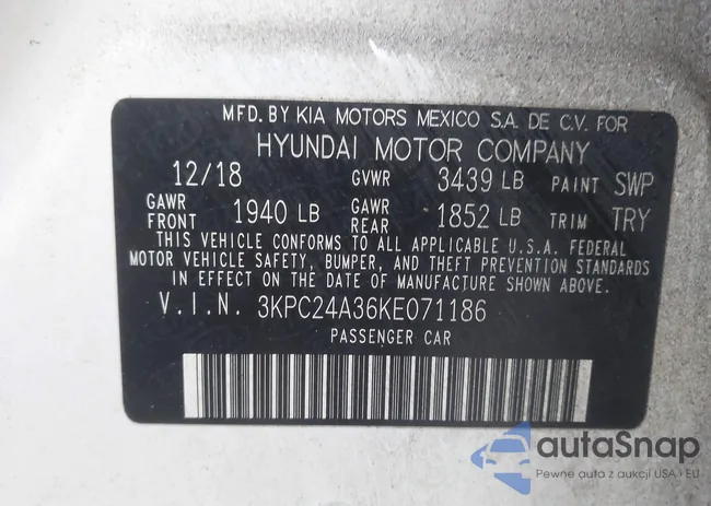 3KPC24A36KE071186: 44013055