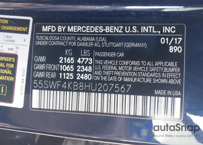 55SWF4KB8HU207567: 44012432