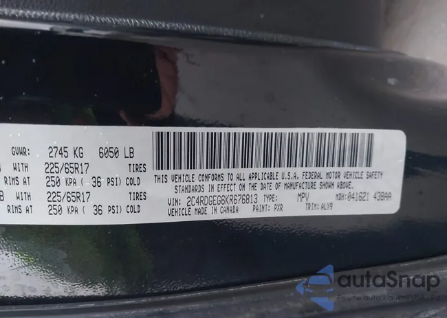 2C4RDGEG6KR676813: 44012566