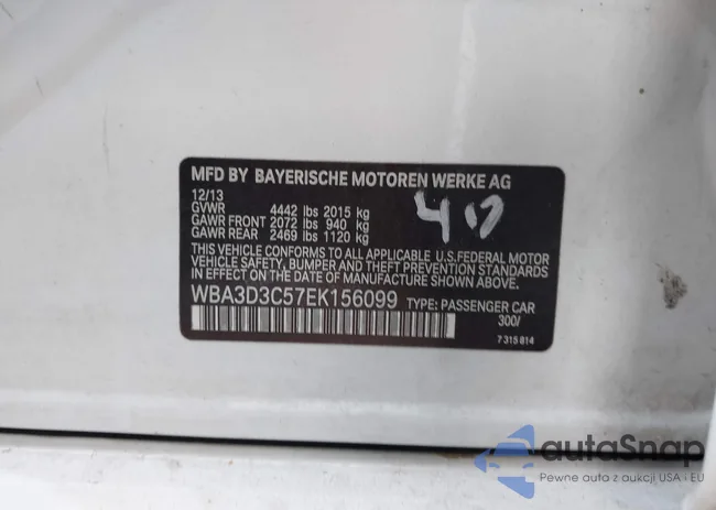 WBA3D3C57EK156099: 44012605