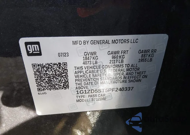 1G1ZD5ST5PF240337: 44012633