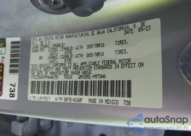 3TMCZ5AN3PM640155: 44012641