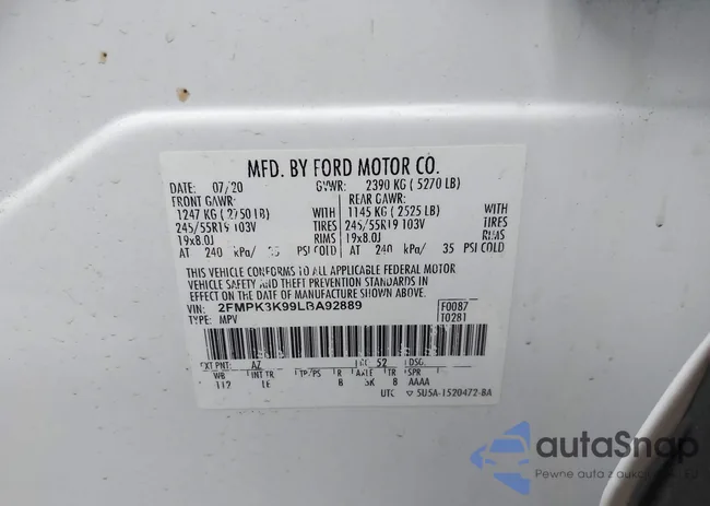 2FMPK3K99LBA92889: 44013704