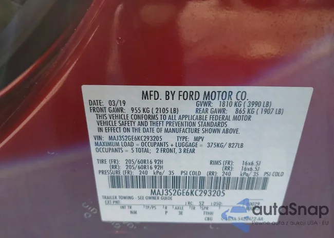 MAJ3S2GE6KC293205: 44013789