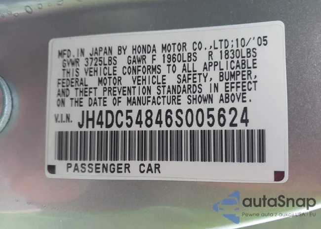 JH4DC54846S005624: 44013797