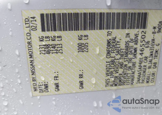 1N4AA5AP4EC465502: 44013997