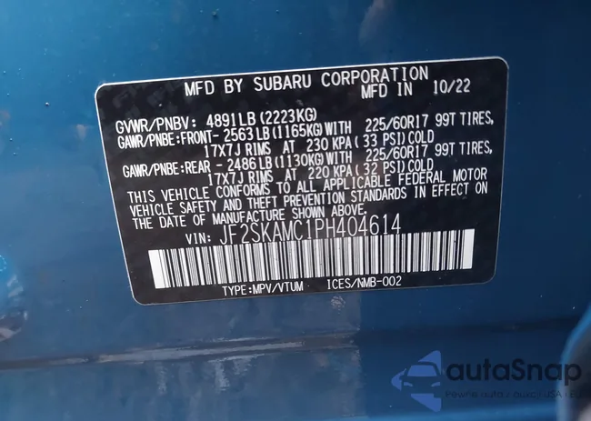 JF2SKAMC1PH404614: 44014038