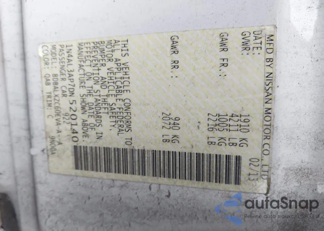 1N4AL3AP7DN520140: 44014145