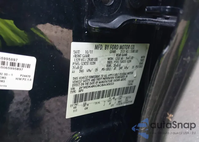 2FMDK4KC8CBA30033: 44014235