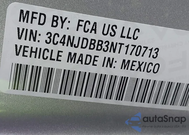 3C4NJDBB3NT170713: 44013358