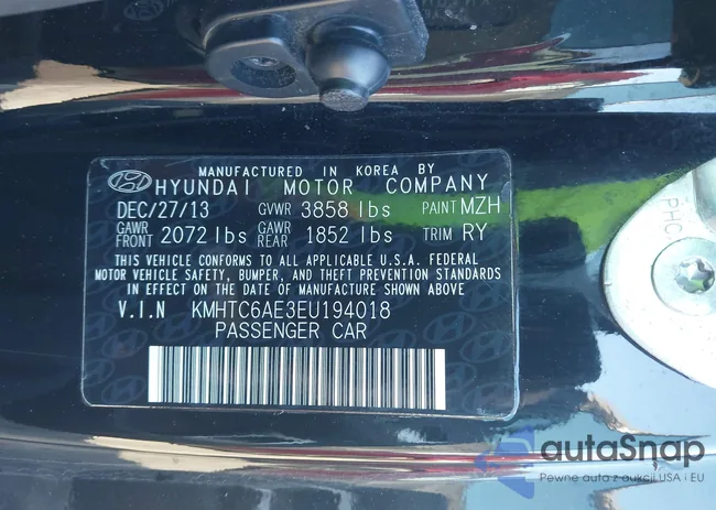 KMHTC6AE3EU194018: 44013375