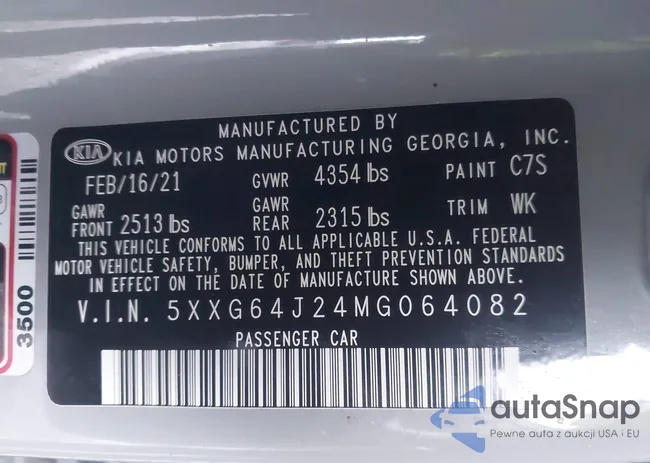 5XXG64J24MG064082: 44013436