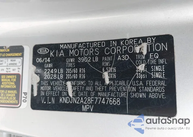 KNDJN2A28F7747668: 44013500