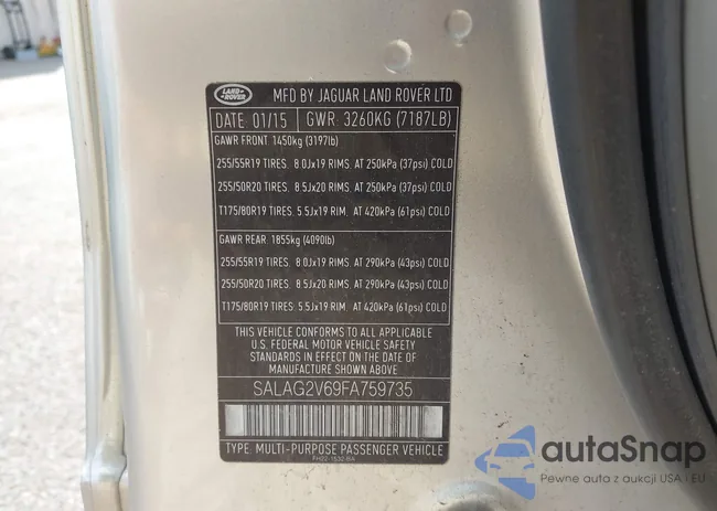 SALAG2V69FA759735: 44014651