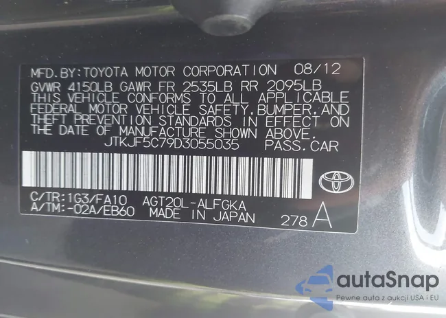 JTKJF5C79D3055035: 44014689