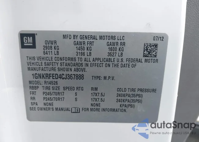 1GNKRFED4CJ367888: 44014792