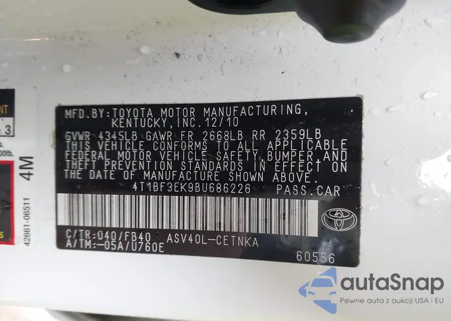 4T1BF3EK9BU686226: 44014820