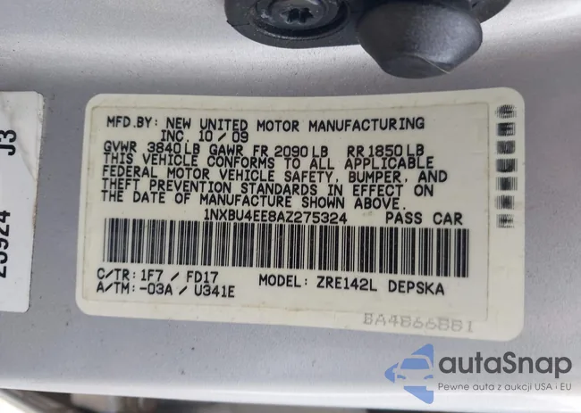 1NXBU4EE8AZ275324: 44014967