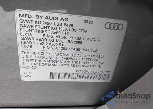 WA1GAAFY6P2118786: 44015165