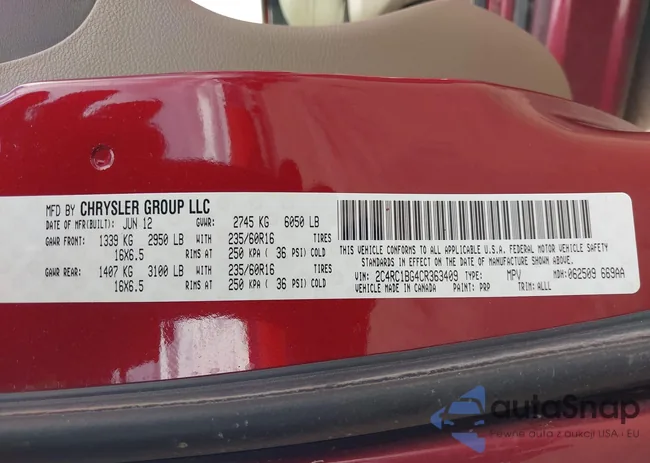 2C4RC1BG4CR363409: 44014253