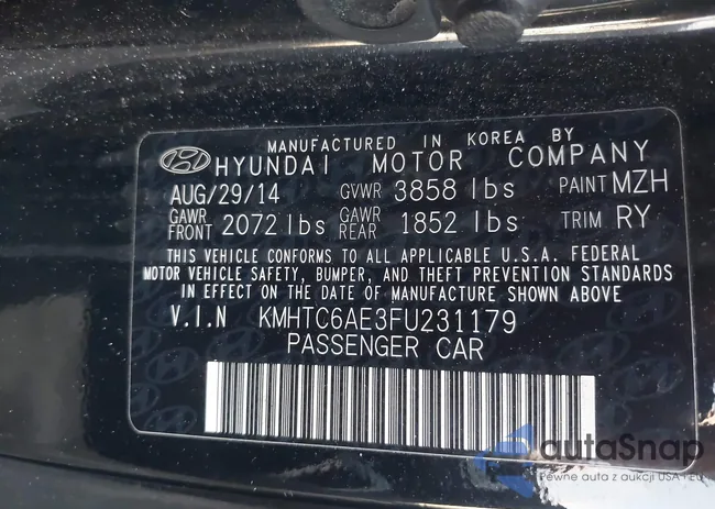 KMHTC6AE3FU231179: 44014294