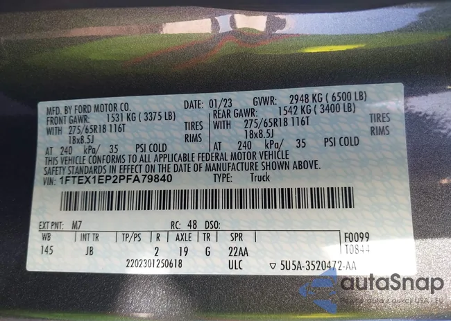 1FTEX1EP2PFA79840: 44014306