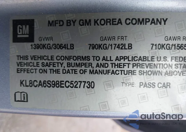 KL8CA6S98EC527730: 44014408