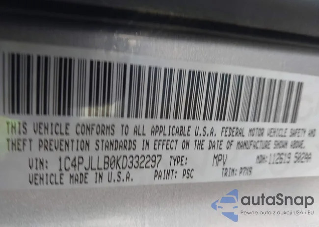 1C4PJLLB0KD332297: 44014491