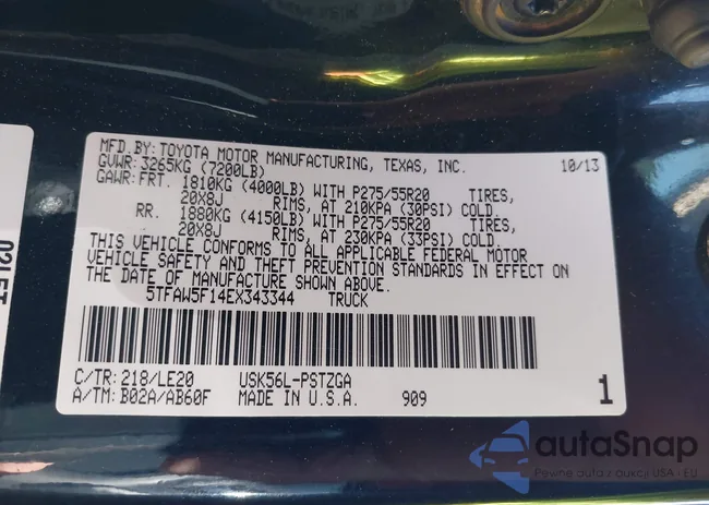 5TFAW5F14EX343344: 44014618