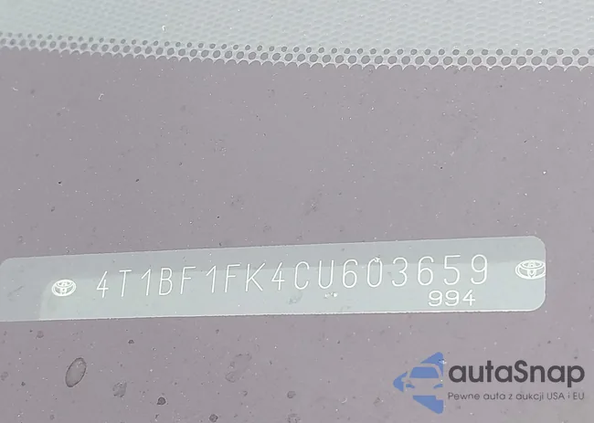 4T1BF1FK4CU603659: 44015668