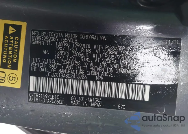 JTJZK1BA8C2413786: 44015737