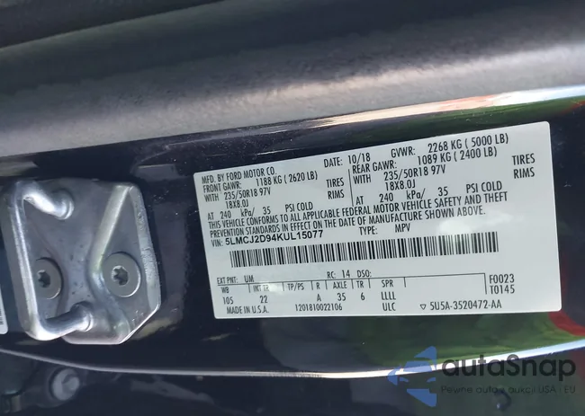 5LMCJ2D94KUL15077: 44015771