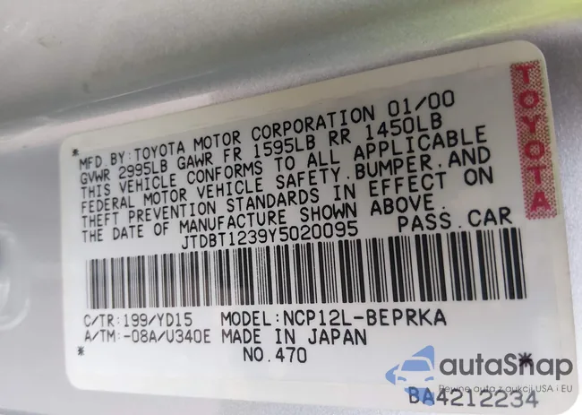 JTDBT1239Y5020095: 44015799