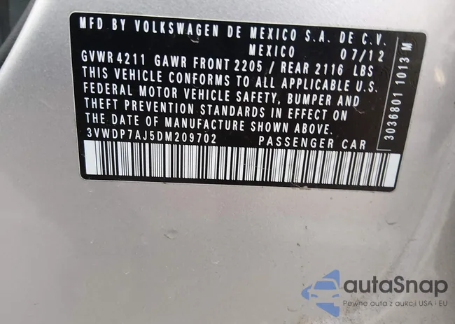 3VWDP7AJ5DM209702: 44015826