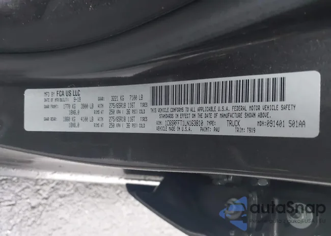 1C6SRFFT1LN163810: 44015831