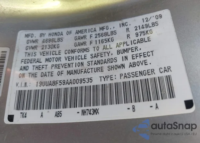 19UUA8F59AA009535: 44015867