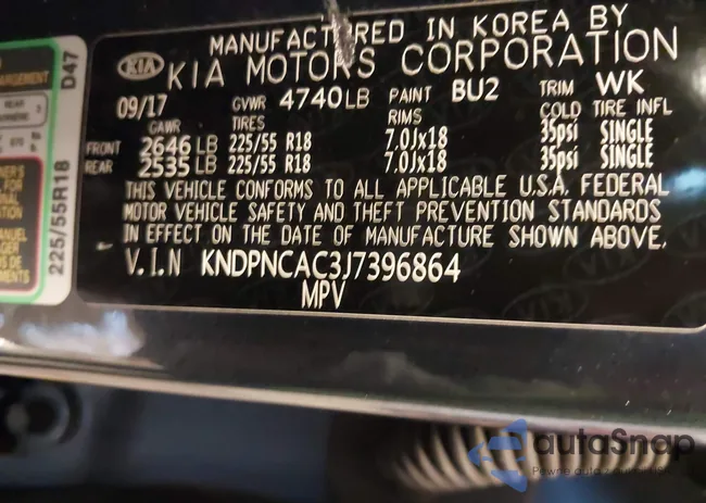 KNDPNCAC3J7396864: 44016090