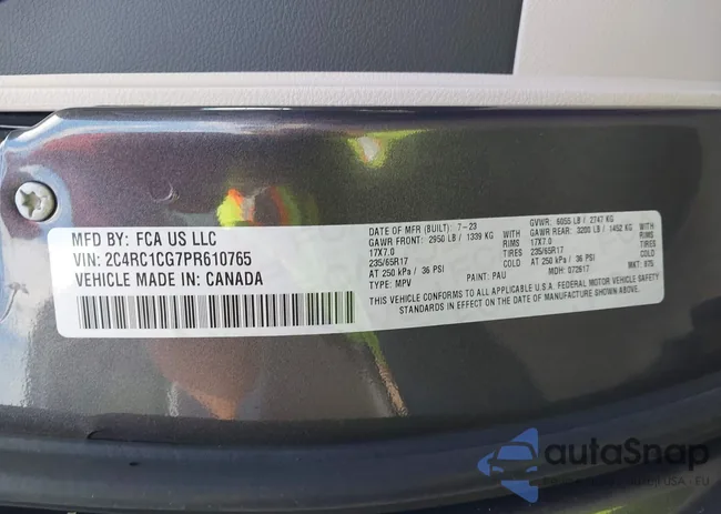 2C4RC1CG7PR610765: 44016146