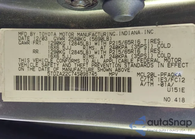 5TDZA22C74S098745: 44015359