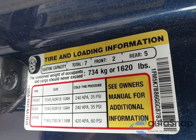 1FM5K7B86GGC87837: 44015513