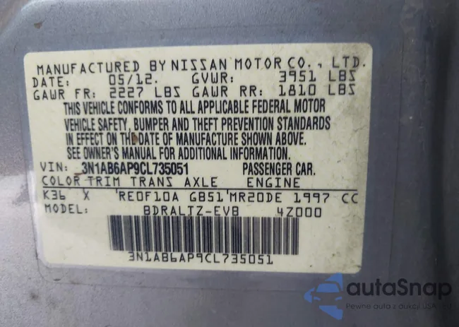 3N1AB6AP9CL735051: 44016735