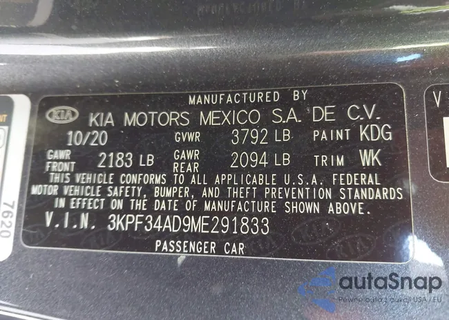 3KPF34AD9ME291833: 44016754