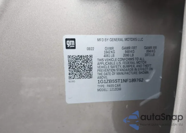 1G1ZB5ST1NF189762: 44017102