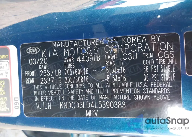 KNDCD3LD4L5390383: 44017159