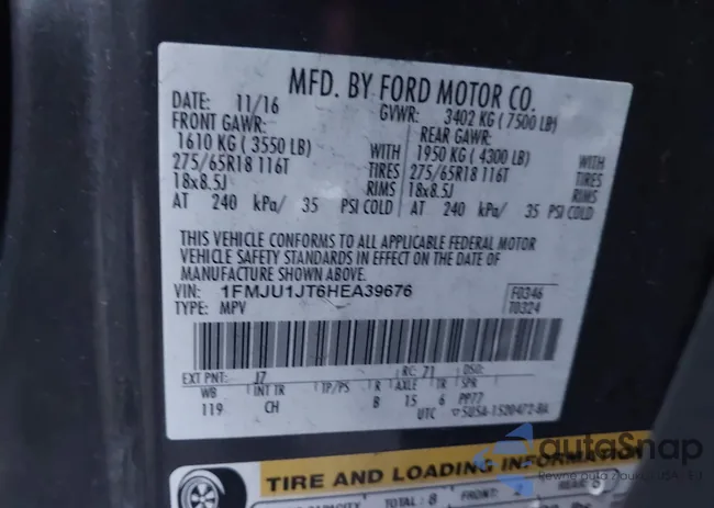 1FMJU1JT6HEA39676: 44016274