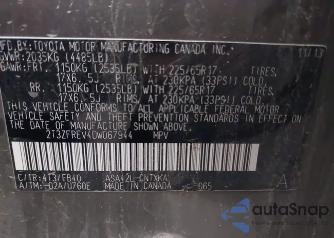 2T3ZFREV4DW067944: 44016334